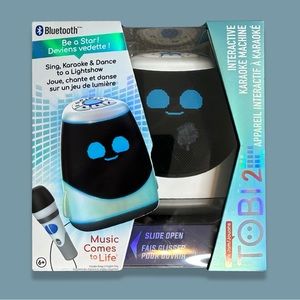 NEW TOBI2 Robot Little Tykes Interactive Karaoke Machine Toy Wireless Bluetooth
